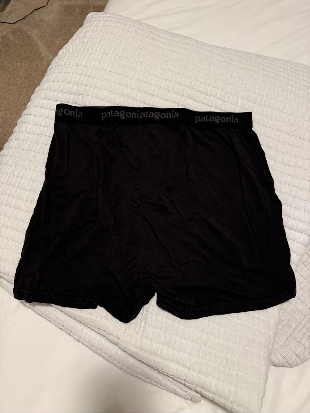 Patagonia Men's Black Boxers - Comfortable Everyday Underwear - Picture 2 of 3